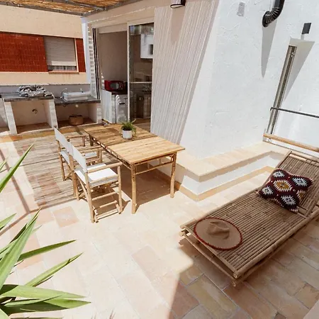 Apartamento Loft Alguer Ii Con Terraza, Barbacoa Y Chimenea
